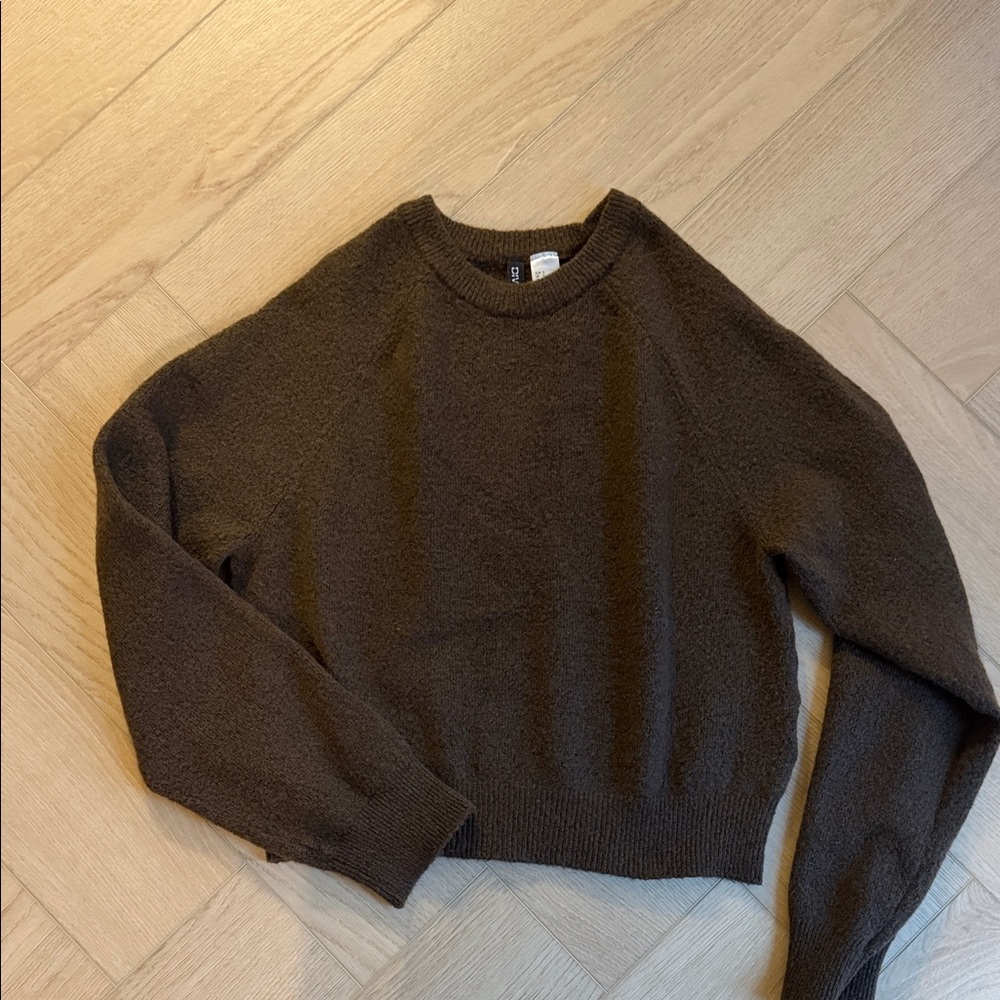 H&M Rich Brown Crew Neck Sweater